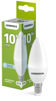 Лампа светодиодная C35 свеча 10Вт 230В 6500К E14 GENERICA