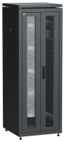 ITK LINEA N Шкаф сетевой 19" 33U 600х600мм двери передняя перфорированная задняя двустворчатая перфорированная черный