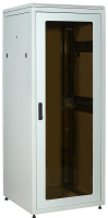 ITK LINEA N Шкаф сетевой 19" 38U 800х800мм стеклянная передняя дверь задняя металлическая серый