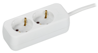 UMA Удлинитель У02 2 места 2P+PE 3м 3х1мм2 10А белый IEK