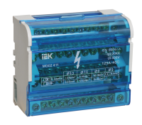Шины на DIN-рейку в корпусе (кросс-модуль) ШНК 4х11 3L+PEN IEK