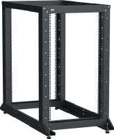 ITK LINEA F Стойка двухрамная 20U 600х600-1000мм черная