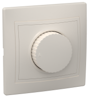 KVARTA Светорегулятор поворотный 400Вт ВСР10-1-0-ККм кремовый GENERICA
