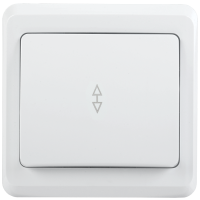 VEGA Выключатель 1-клавишный проходной 10А ВСп10-1-0-ВБ белый GENERICA