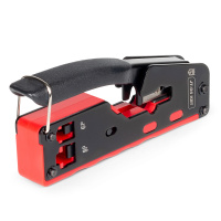 Пресс-клещи для RJ разъемов JT-04 серия ПРОФИ (кримпер) для разъемов RJ-45, RJ-12, RJ-11 (КВТ)