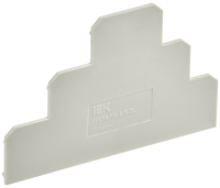 Заглушка для колодки клеммной CTS-ML трехуровневая 2,5мм2 серая IEK