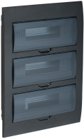KREPTA 3 Корпус пластиковый ЩРВ-П-36 IP41 черный IEK