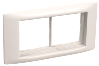 PRIMER Рамка и суппорт на 4 модуля 60мм для кабель-каналов 80х40 и 150х60 белый IEK