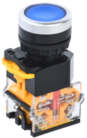 Кнопка управления D8-11 d=22мм 1NO+1NC синяя IEK
