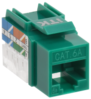 ITK Модуль Keystone Jack кат.6A UTP 110 IDC 90град зелёный