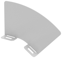 Перегородка разделительная 80мм поворота вертикального внешнего 45град RAL 9016 IEK