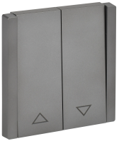 FORTE&PIANO Выключатель жалюзи 10А FP511 сталь IEK