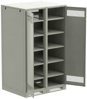 ITK LINEA B Шкаф аккумуляторный (пустой) 2000х1200х950мм двустворчатая металлическая дверь серый