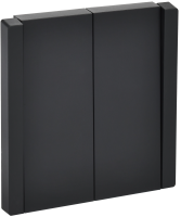 FORTE&PIANO Выключатель 2-клавишный перекрестный 10А FP109 черный IEK