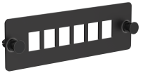 ITK Планка для 6-ти адаптеров оптических SC или LC-Duplex черная