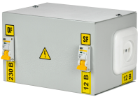 Ящик с понижающим трансформатором ЯТП-0,25 230/12-2 36 УХЛ4 IP30 IEK