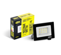 Прожектор СДО 06-10 светодиодный черный IP65 6500K IEK