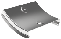 Крышка поворота плавного 45град вертикального внутреннего (тип В10) ESCA 150мм IEK