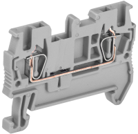 Клемма пружинная КПИ 2в-1,5 17,5А серая IEK