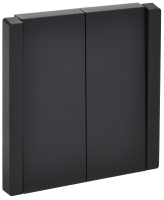 FORTE&PIANO Выключатель 2-клавишный 10А FP105 черный IEK