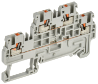 ARMAFIX Клемма пружин. Push-in CP-ML 2 ур. 1,5мм2 серая IEK