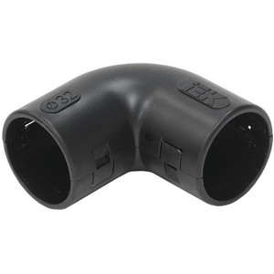 Поворот открывающийся на 90гр. CI32G IEK черный (5 шт/комп)