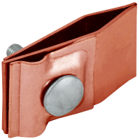 Держатель проводника круглого 6-10мм для фальца прямой h=60мм медь IEK