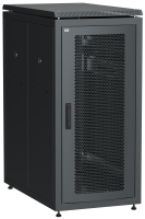 ITK LINEA N Шкаф напольный сетевой 19" 28U 800х1000мм перфорированная передняя дверь задняя перфорированная черный
