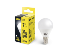 Лампа светодиодная G45 шар 7Вт 230В 4000К E14 IEK
