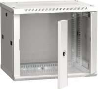 ITK Шкаф LINEA W 6U 600х450мм дверь стекло серый RAL7035
