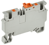 ARMAFIX Клемма пружин. Push-in CP-DT измерит. нож. разм. 4мм2 серая IEK