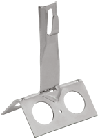 Держатель проводника круглого 6-8мм для конька широкого h=80мм нержавеющая сталь IEK