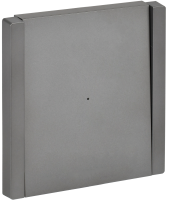 FORTE&PIANO Выключатель 1-клавишный проходной с индикацией 10А FP504 сталь IEK