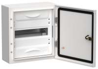 TITAN 5 Корпус металлический ЩРн-12 (1х12) 335х310х140мм IP54 белый (одна дверь) IEK