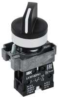 Переключатель LA167-BDF41 на 2 положения 1NO черный IEK