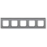 2CHH015050A6069 - Рамка 5 поста, Levit, сталь/дымчатый чёрный