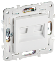 SKANDY Розетка компьютерная двойная RJ45 кат.6 SK-K04W арктический белый IEK