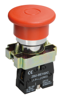 Кнопка управления LAY5-BT42 "Грибок" аварийная с фиксацией 1NC IEK