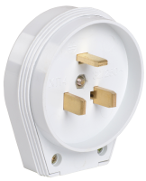 ВПпл10-01-Ст Вилка разборная для плиты с заземлением 32А белая IEK