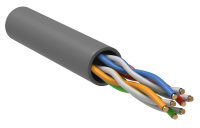 Витая пара U/UTP 5E 24AWG 4PR LSZH 1м серый 100м РФ GENERICA