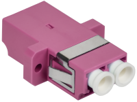 ITK Адаптер оптический проходной LC-duplex OM4 UPC