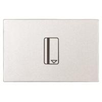 2CLA221410N1101 - Механизм карточного (54 мм) выключателя с накладкой, 2-модульный, серия Zenit, цвет альпийский белый