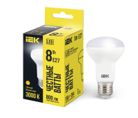 Лампа светодиодная R63 рефлектор 8Вт 230В 3000К E27 IEK