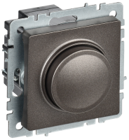 BRITE Светорегулятор поворотно-нажимной 600Вт СС10-1-0-БрТБ темная бронза IEK