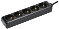 Удлинитель У05 5 мест с заземлением 5м 3х1мм2 16А/250В черный IEK