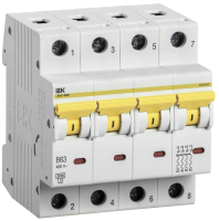 KARAT Автоматический выключатель ВА47-60M 4P B 63А 6кА IEK