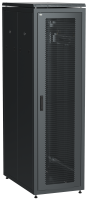 ITK LINEA N Шкаф напольный сетевой 19" 42U 800х1000мм перфорированная передняя дверь задняя перфорированная черный
