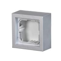 2TKA00001618 - Коробка для накладного монтажа, Impressivo, алюминий