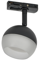 Светильник 4118 декоративный трековый поворотный под лампу GX53 черный IEK