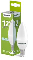 Лампа светодиодная C35 свеча 12Вт 230В 6500К E14 GENERICA